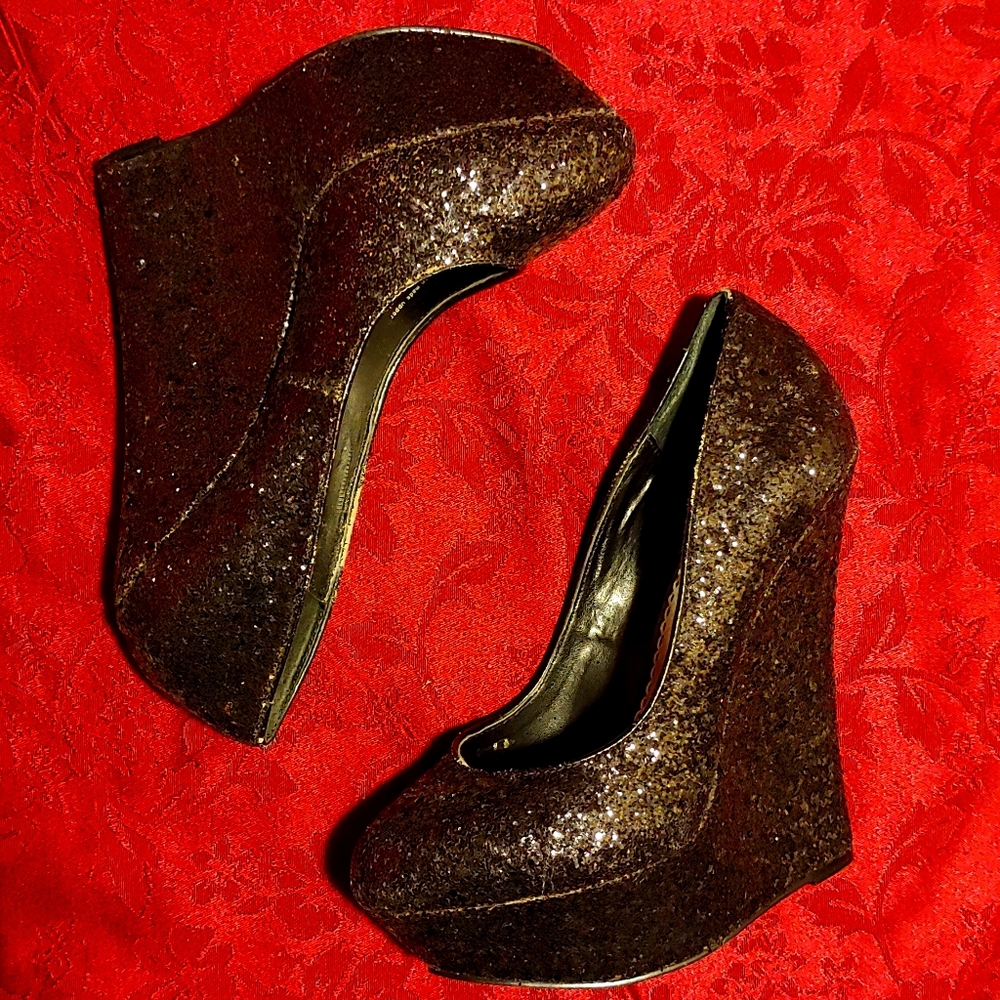 Bebe Omega Platform Wedges